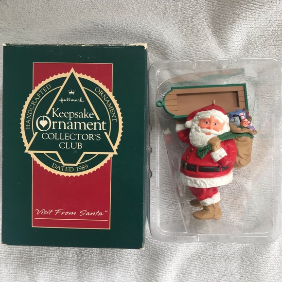 Hallmark Other - 1989 Hallmark Visit from Santa Keepsake Collectors Christmas Holiday Ornament